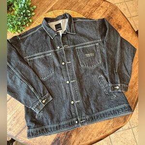 Sean John Men’s Black Washed Denim Jacket